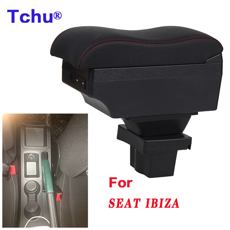 Per Seat Ibiza Bracciolo Box Per Seat Ibiza Car Bracciolo Box Modifica Interna Ricarica Usb Posacenere Accessori Per Auto