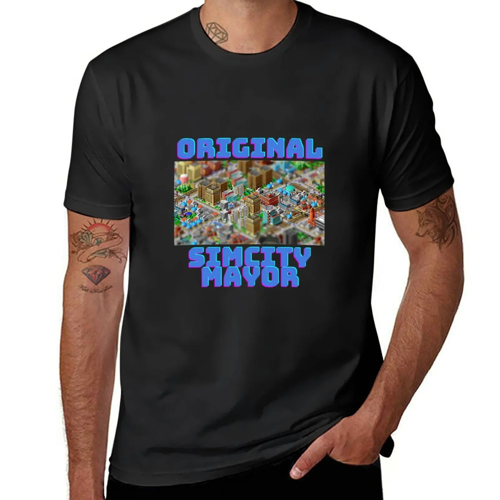 Nuovo Originale Simcity Mayor - Maxis City Builder Simulazione Sim City Retro Pc Gamer Design Classic T-Shir T-Shirt