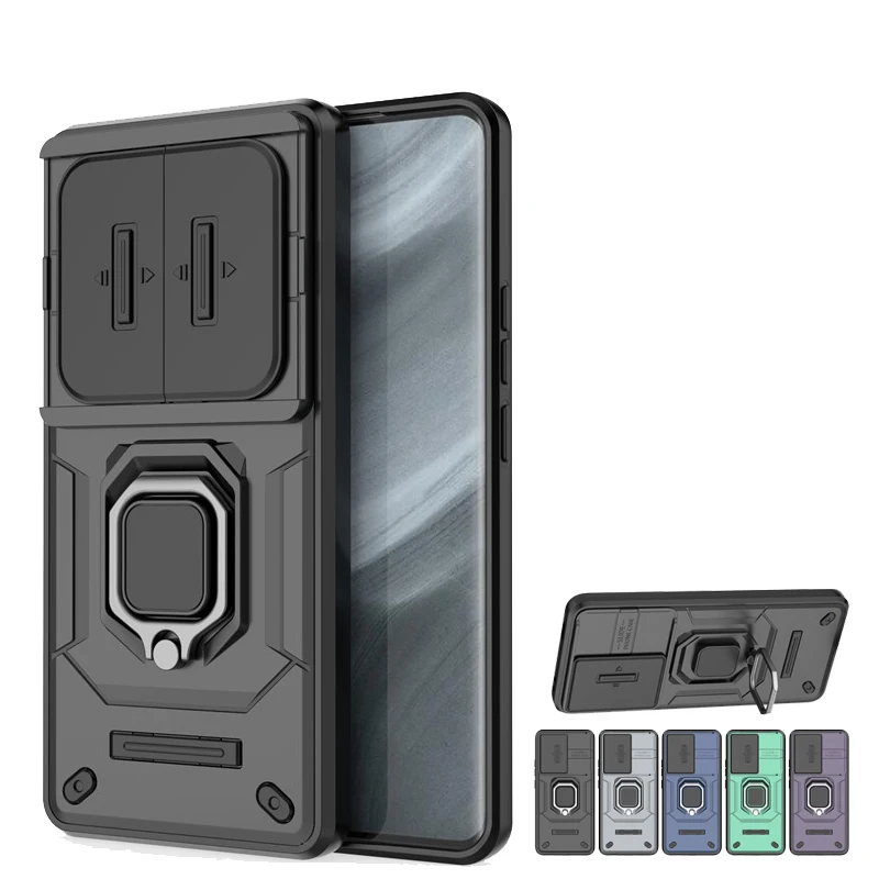 Per Realme 12 Pro Plus Custodia Realme 12 + Pro Plus 5G Slide Camera Phone Case Armor Pc Custodia Antiurto Realme 12 Pro Plus