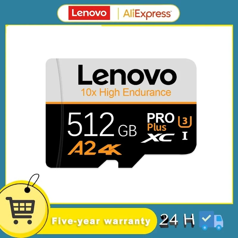Lenovo Memory Tf Card Sd/Tf Flash Memory Card 1Tb 512Gb 256Gb 128Gb Mobile Storage Micro Tf/Sd Card Per Telefono Ps5 Dropshipping