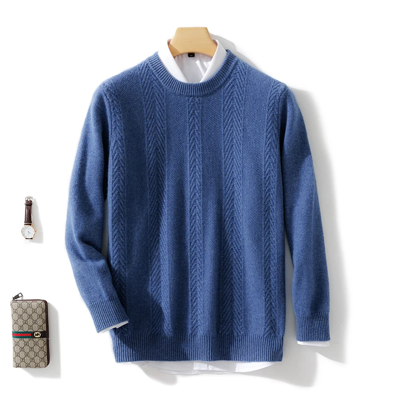 2023 Inverno Uomo Abbigliamento 100% Cashmere Pullover Lavorati A Maglia Maglioni Di Alta Qualità Oneck Vendita Calda Maglioni Di Capra Top