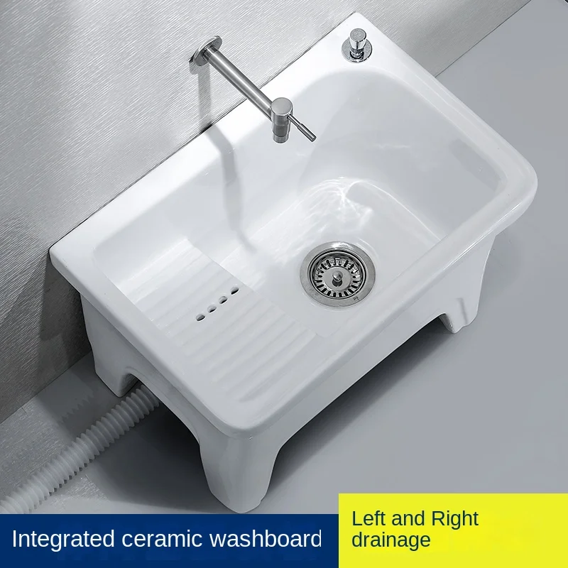 Xk Balcone Lavaggio Mop Piscina Bagno Di Casa Grande Vasca Per La Lavanderia Mop In Ceramica Piscina Con Washboard