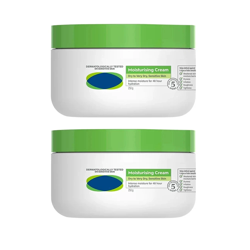 2 Pz Cetaphil-Crema Hidratante Para El Hogar, Lounion Para El Cuidado De La Piel, Con Depósito Blanco Grande, 250G