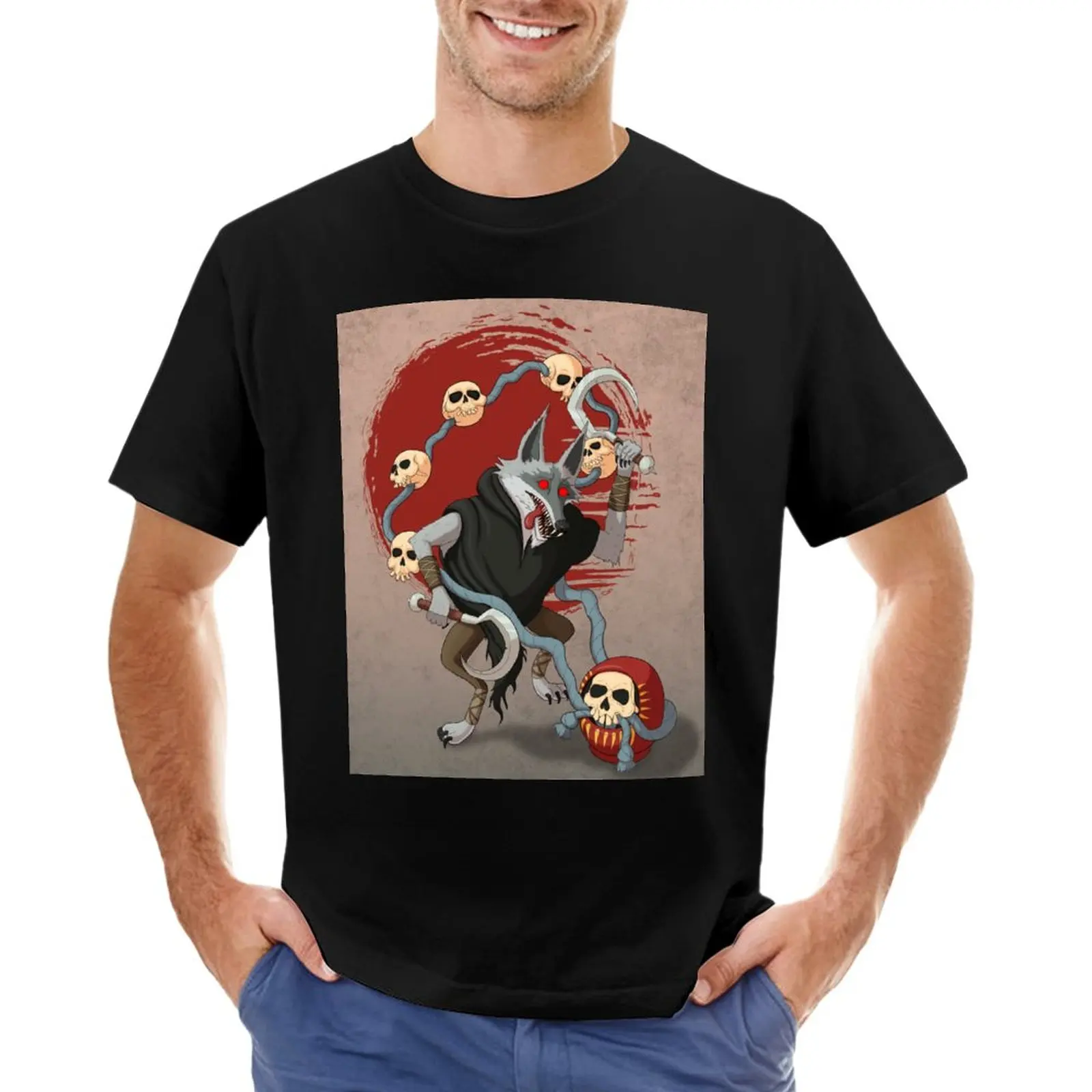 Puss In Boots Fanart T-Shirt Anime Mens Graphic T-Shirt Funny