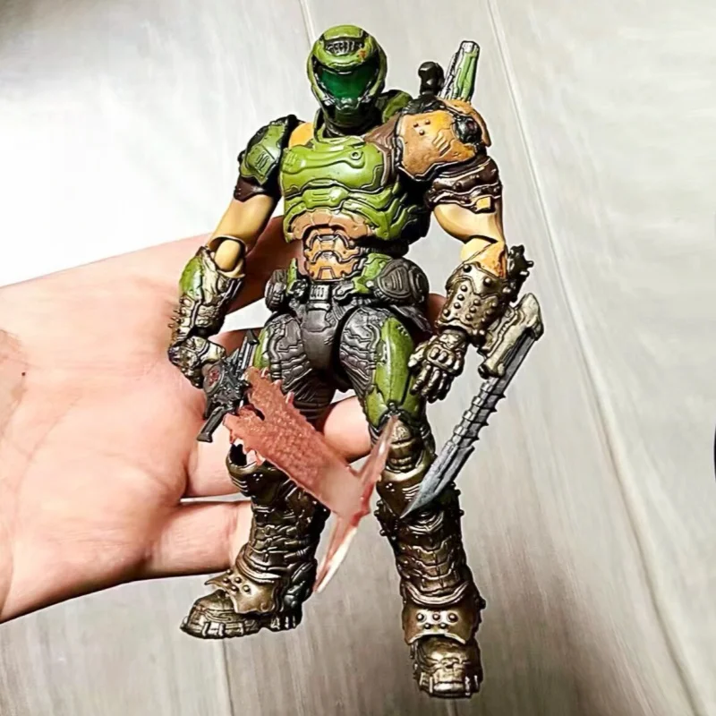 16Cm Anime Figma Sp-140 Doom Eternal Doom Slayer Figure Destroy Warrior Eternal Destroy Warrior Action Figures Modello Giocattoli In Pvc
