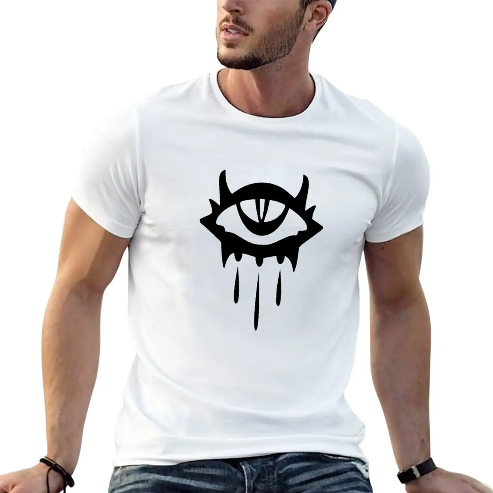 T-Shirt Neverwinter Nights Abbigliamento Vintage Magliette Nere Per Uomo