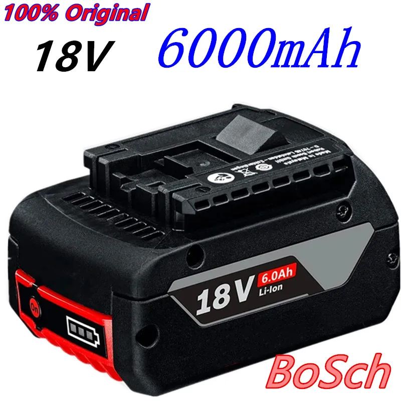 100% Batterie Originali 18V Fuir Bosch Gba 18V 6,0 Ah Lithium-Bat609 Bat610G Bat618 Bat618G 17618-01 + Ladegerasse