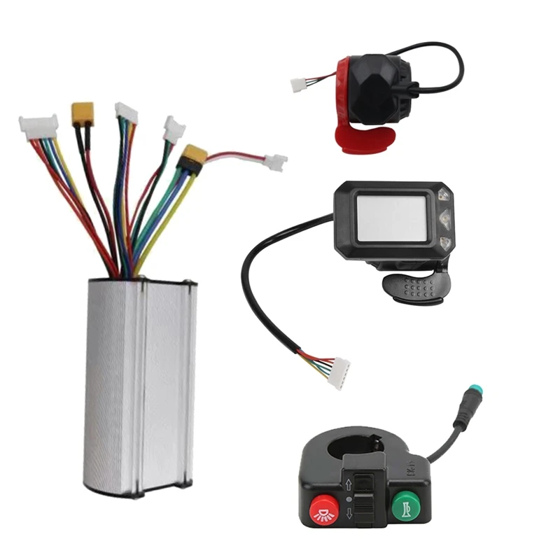 Kit Pulsante Interruttore Acceleratore Acceleratore Freno Controller Scooter Pieghevole 24V 250W Per Scooter Elettrico