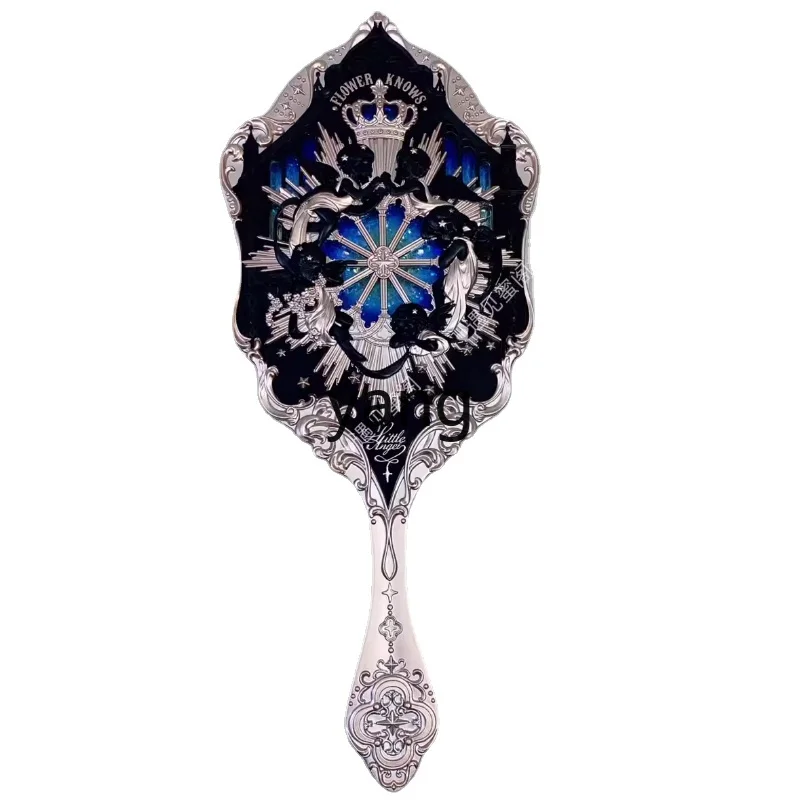 Lmm New Swan Ballet Hand Mirror Cream Powder Cream Blue Cream White Advanced Princess Style Bow