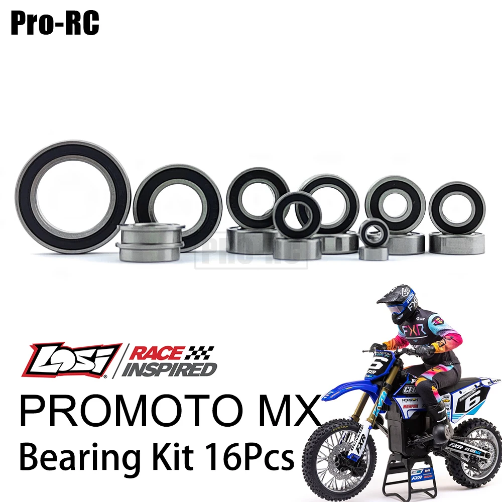 Per Losi 1/4 Promo-Mx Promo Mx Kit Cuscinetti Sigillati Per Moto 16 Pezzi