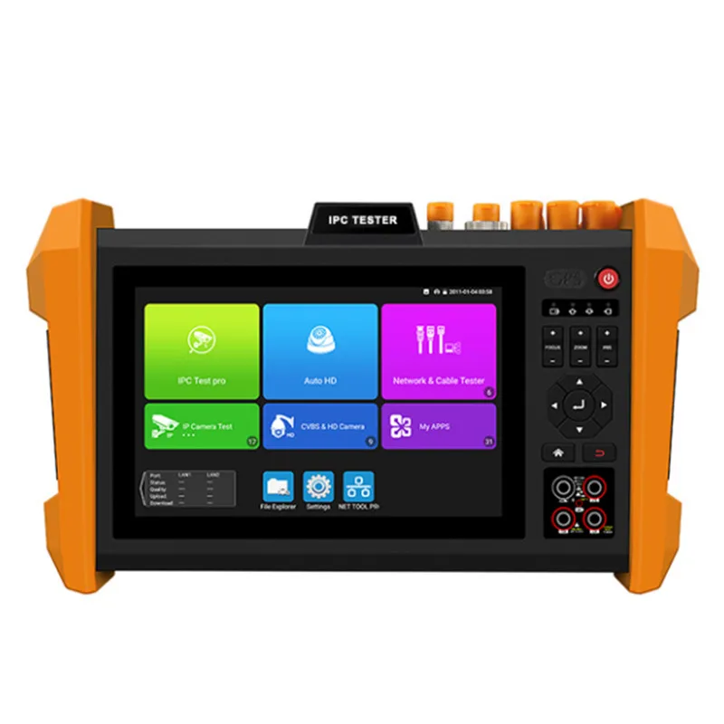 2023 Ipc Cctv Tester Ahd Cvi Tvi Sdi Ipc Tester Monitor Vga Hdmi Cable Test Wifi Poe Power Out Tdr Test 4K Color Bar Generator,