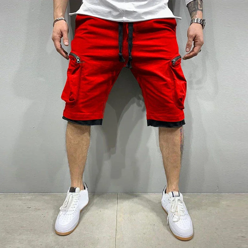 Bermuda Short Pants For Men Long Combat Mens Cargo Shorts Over Knee Spedizione Gratuita Tasca Frontale Wide Homme Nuovo In Summer Designer