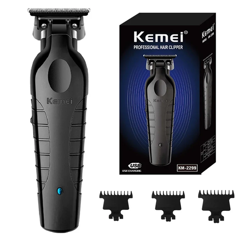 Originale Kemei Professionale Elettrico Barbiere Tagliacapelli Da Uomo Barba Tagliacapelli Cordless Barbiere Ricaricabile 0Mm