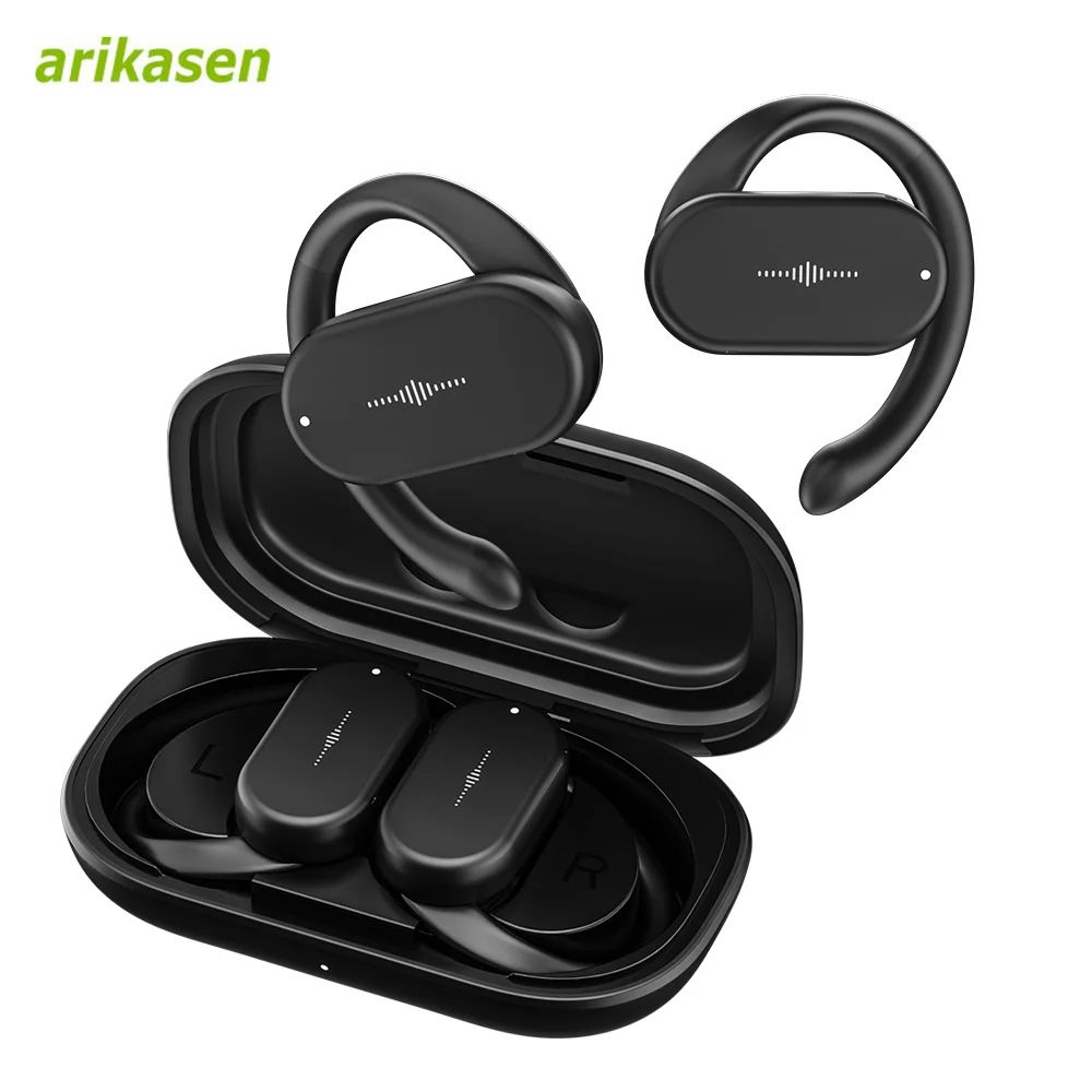Cuffie Wireless Tws Open Ear Con Auricolari Girevoli Auricolari Bluetooth 5.3 Auricolari True Open Ear Bassi Profondi Con Custodia Microfoni