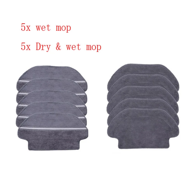 Nuovo 10Pcs Mop Panni Per Xiaomi Styj02Ym Conga 3490 Parti Per Vaccum Cleaner