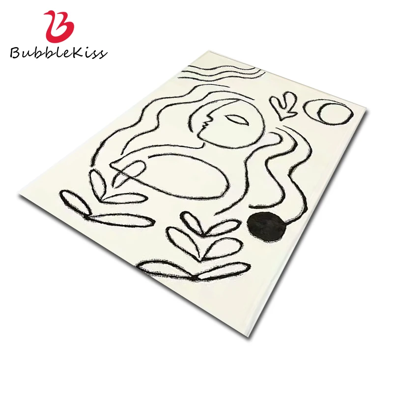 Bubble Kiss Tappeti Moderni Per Soggiorno Picasso Linea Astratta Decor Tappeti Semplice Art Pattern Tappetino Tappetini Morbidi Per Camera Da Letto