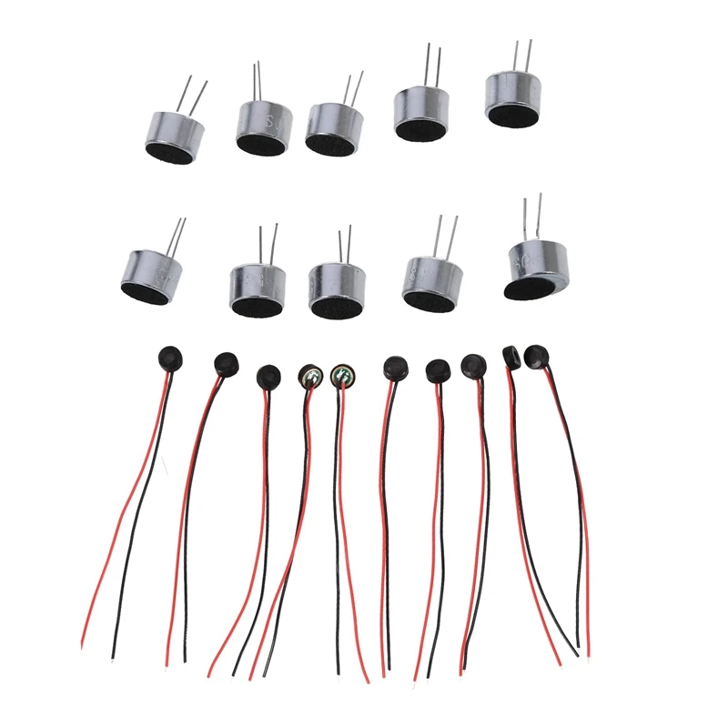 Migliori Offerte Miniphone A Condensatore A Elettrete Da 20 Pezzi Per Telefono Pc Mp3 Mp4, 10 Pezzi 9.7X7Mm E 10 Pezzi 4X2Mm