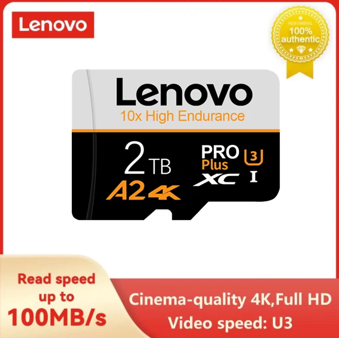 Lenovo Original Micro Tf Sd Card 2Tb Ad Alta Velocità V30 Micro Tf Sd Memory Card Cellulare Computer Camera Flash Memory Card 128Gb