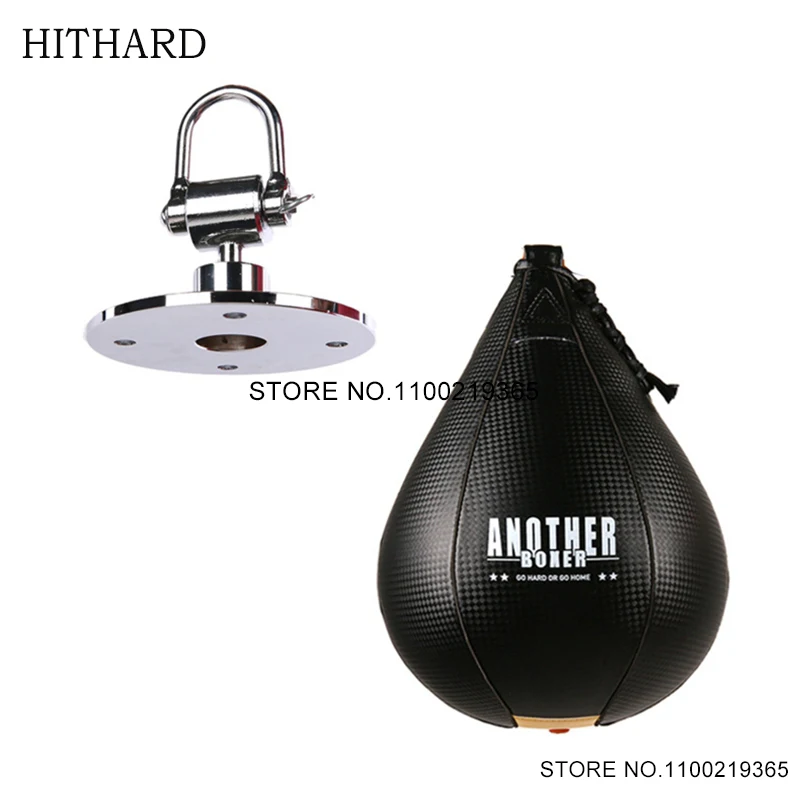 Boxe Pera Speed Ball Girevole In Pelle Durevole Muay Thai Kickboxing Training Speed Ball Reflex Mma Hanging Punching Bag Accessorio