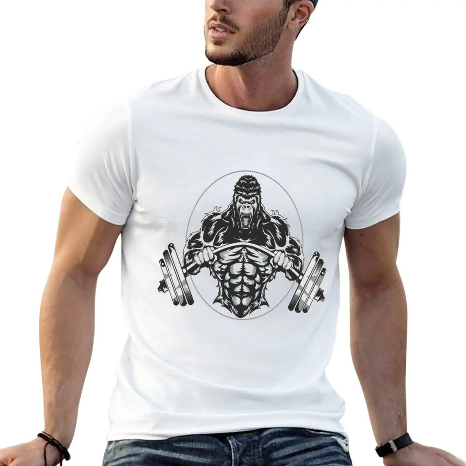 Maglietta Da Palestra Gorilla Maglietta Da Uomo Magliette Estive Magliette Sportive Da Uomo Magliette Da Uomo