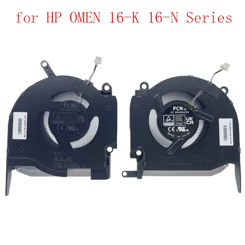 Ventola Di Raffreddamento Gpu Cpu Sostitutiva Per Hp Omen 16-K 16-N Series Tpn-Q280