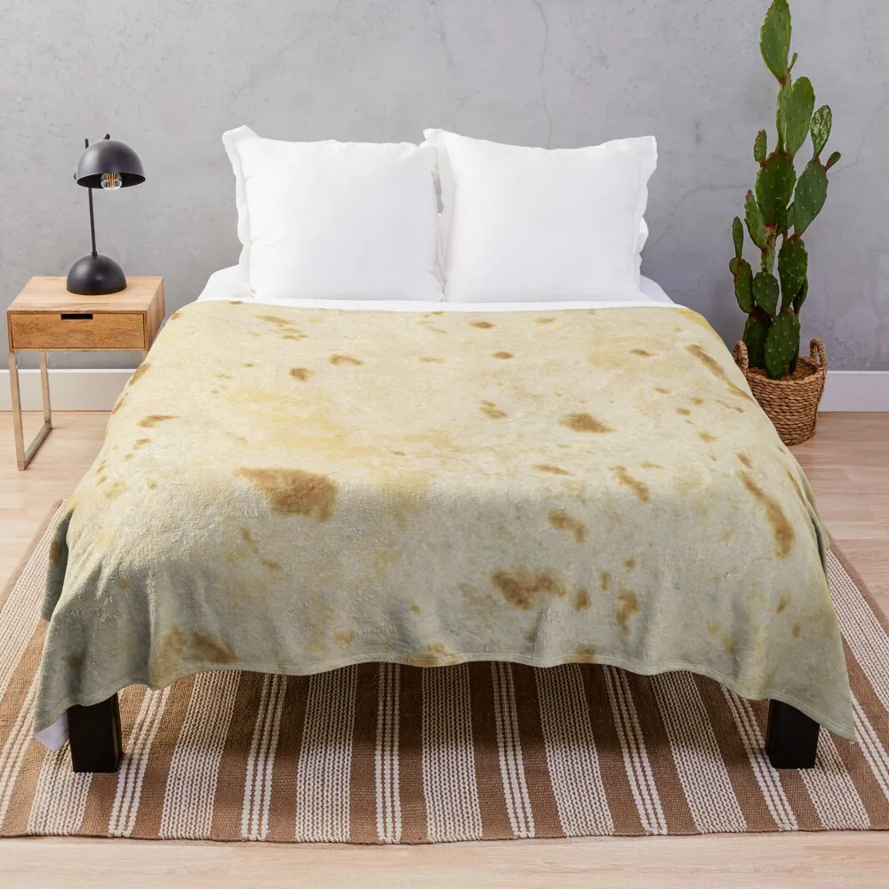 Farina Tortilla Burrito Taco Pattern Throw Blanket Divani Del Mese Coperte Singole