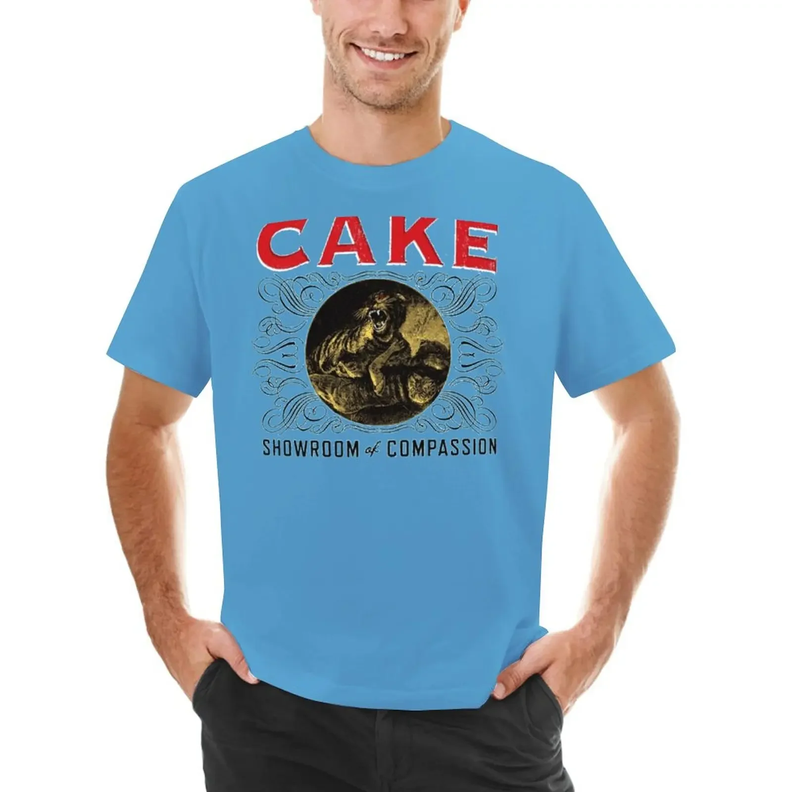 C A K Es H O W R O O Mo Fc M P A S S I N T-Shirt Summer Top Customs Graphics Magliette Aderenti Per Uomo