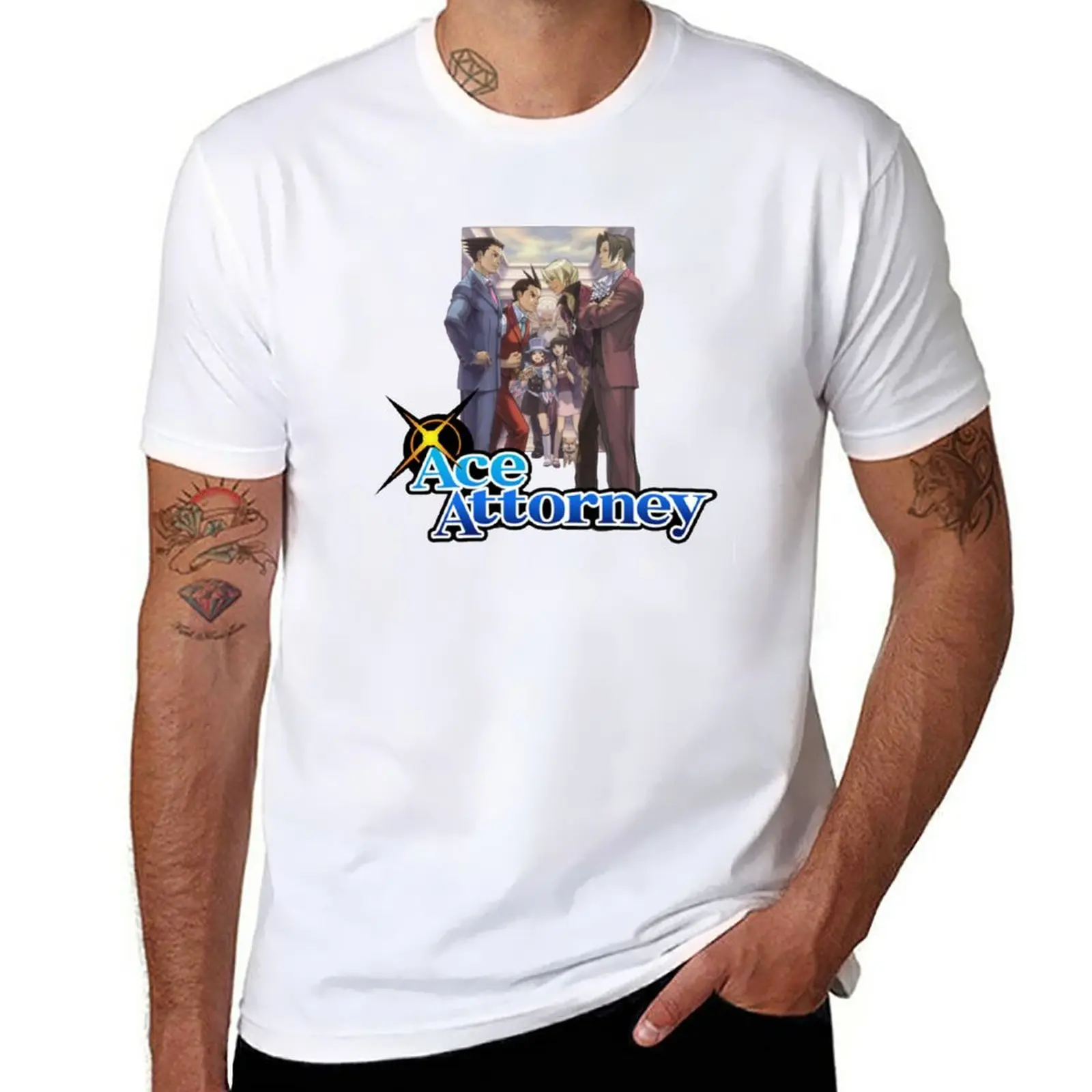 New Ace Advocal T-Shirt Oversize T-Shirt Heavyweight T-Shirt Uomo Abbigliamento Uomo