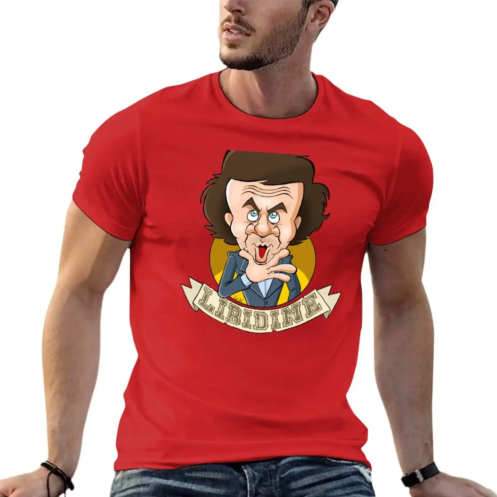 Libidine - Jerry Calà Maglietta Maglietta Customs Sports Fans Mens Graphic T-Shirt Pack