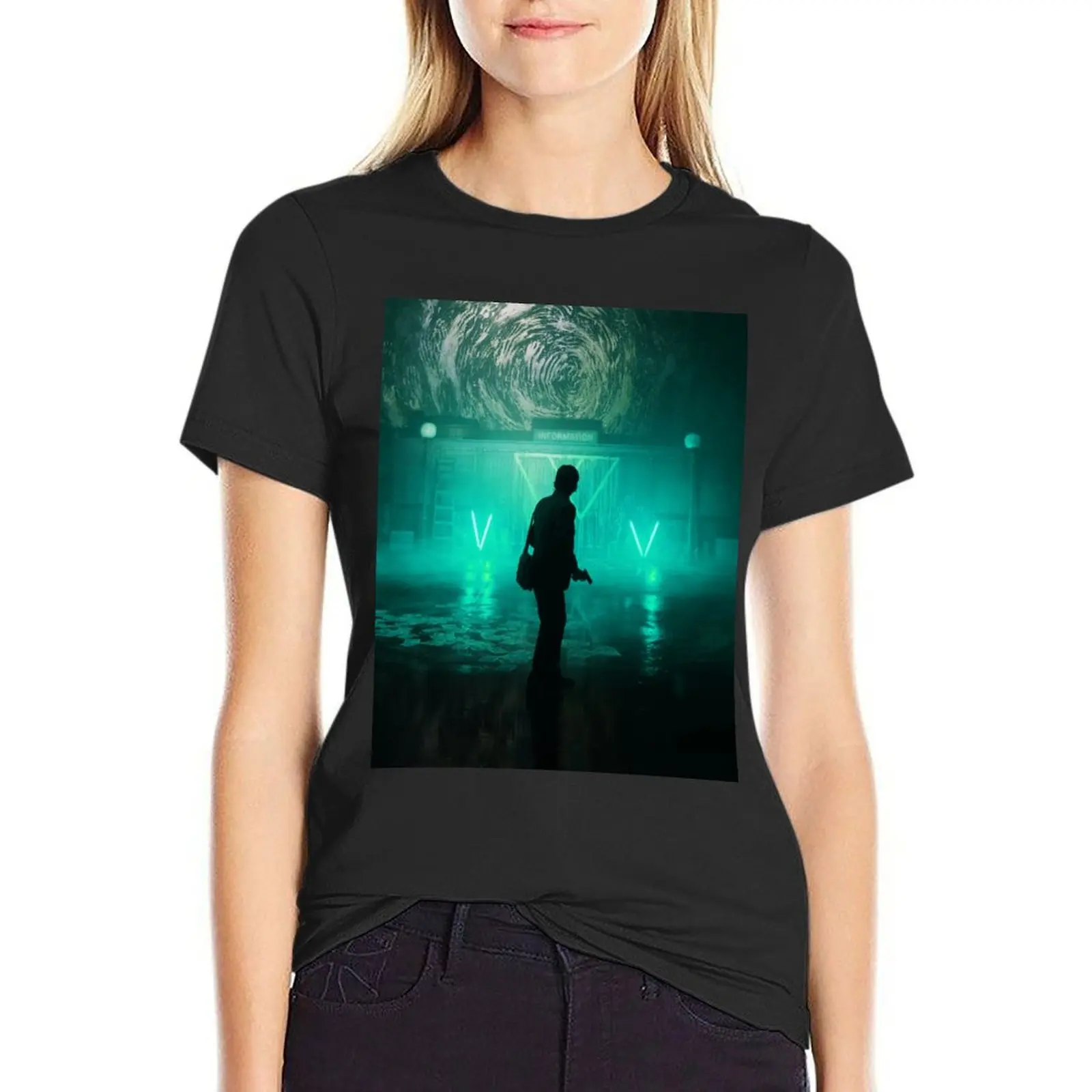 Alan Wake 2 Game, Alan Wake Ii Artwork T-Shirt Anime Clothes Animal Print Shirt Per Ragazze Vestiti Per Le Donne