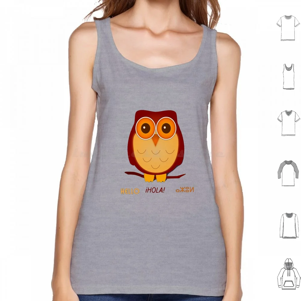 Hello Owl Canotte Gilet Senza Maniche Duolingo Duolingo Inglese Netbook Impara Duolingo Transperiat Duolingo Netbook Duolingo Strak