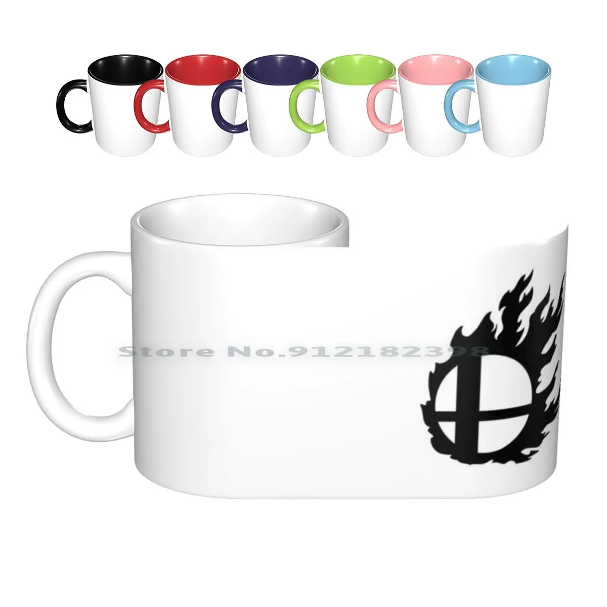 Super Smash Bros. Simbolo Tazze In Ceramica Tazze Da Caffè Tazza Da Tè Al Latte Bros Super Bros Smash Smash Bros Super Smash Bros Super Smash