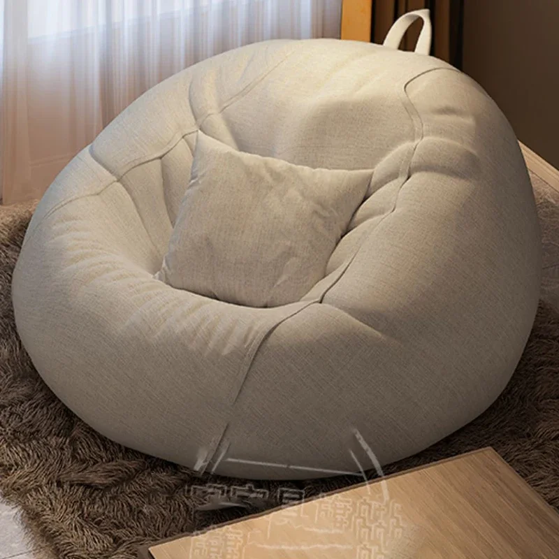 Puff De Relleno Para Interiores Y Exteriores, Sofà Individual Para Sala Estar, Bolsa Frijol Gigante Perezoso,
