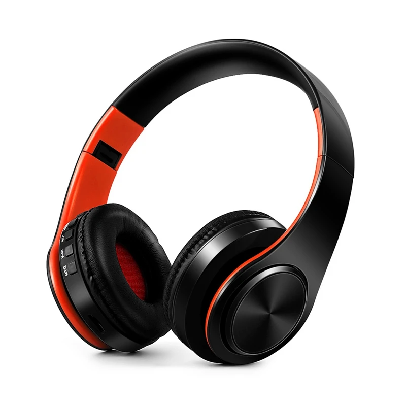 Cuffie Wireless Portatili Bluetooth Hi-Fi Stereo Cuffie Pieghevoli Audio Mp3 Auricolari Regolabili Con Microfono