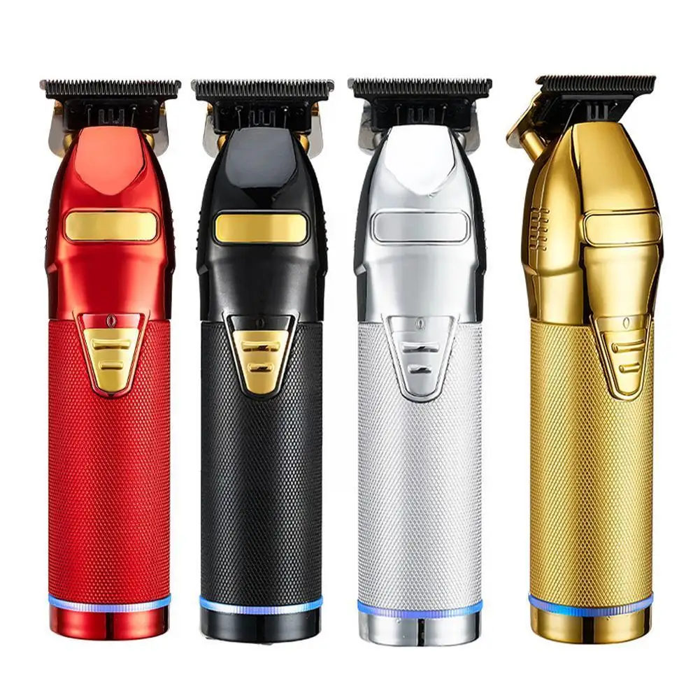 Tagliacapelli Professionale Oro Per Uomo Barbiere Ricaricabile Cordless Hair Cutting T Machine Hair Styling Beard Trimm D6I0