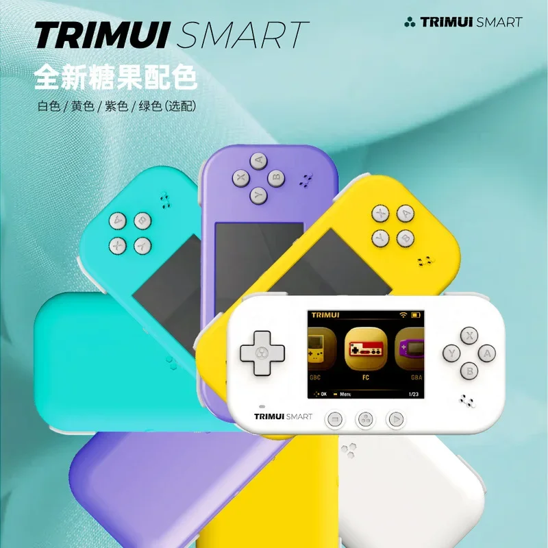 Powkiddy Nuovo Trimui Smart Schermo Lcd Ips Da 2,4 Pollici Palmare Open Source Gba Console Di Gioco Tascabile Portatile Bluetooth Wireless