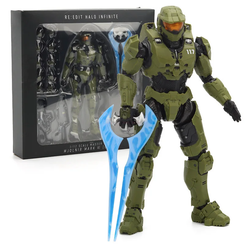 18Cm Halo 5:Guardians Master Chief Infinate Mjolnir Mark Vi Gen3 Action Figure Collection John117 Modello Mobile Giocattoli Regali Per Bambole