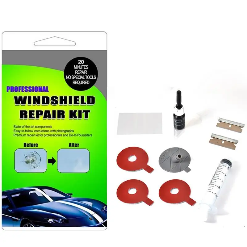 Kit Di Riparazione Del Parabrezza Dell'Auto Kit Di Resina Per La Riparazione Dei Finestrini Dell'Auto Fai-Da-Te Kit Di Strumenti Per La Riparazione De