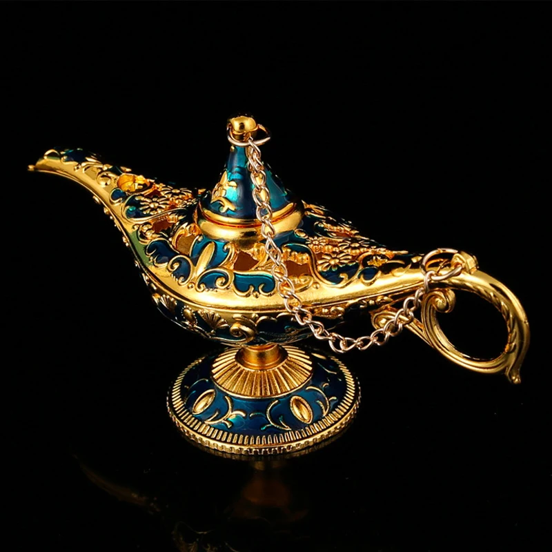 Vintage Aladdin Lamp Decoration European Home Decoration Russian Wishing Lamp Decorazioni In Metallo Artigianato Mini Table Descor