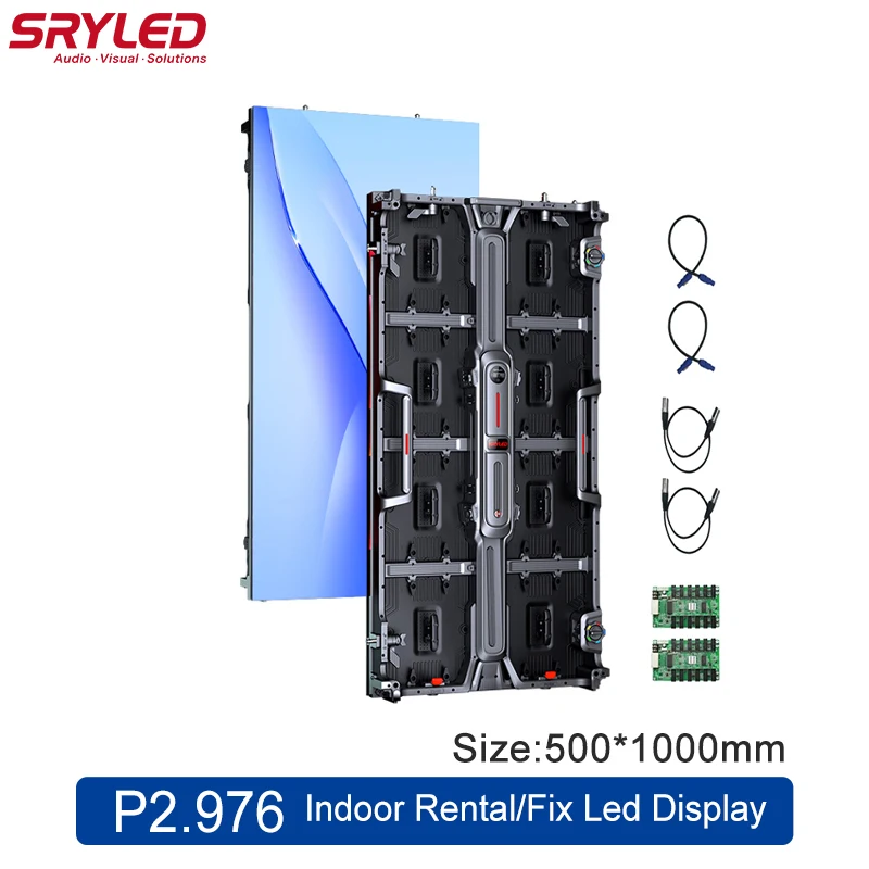 Sryled Led Video Wall Panel Noleggio P2.976 P3.91 500 × 1000Mm Centro Commerciale Bussiness Pubblicità Sfondo Led Video Wall System