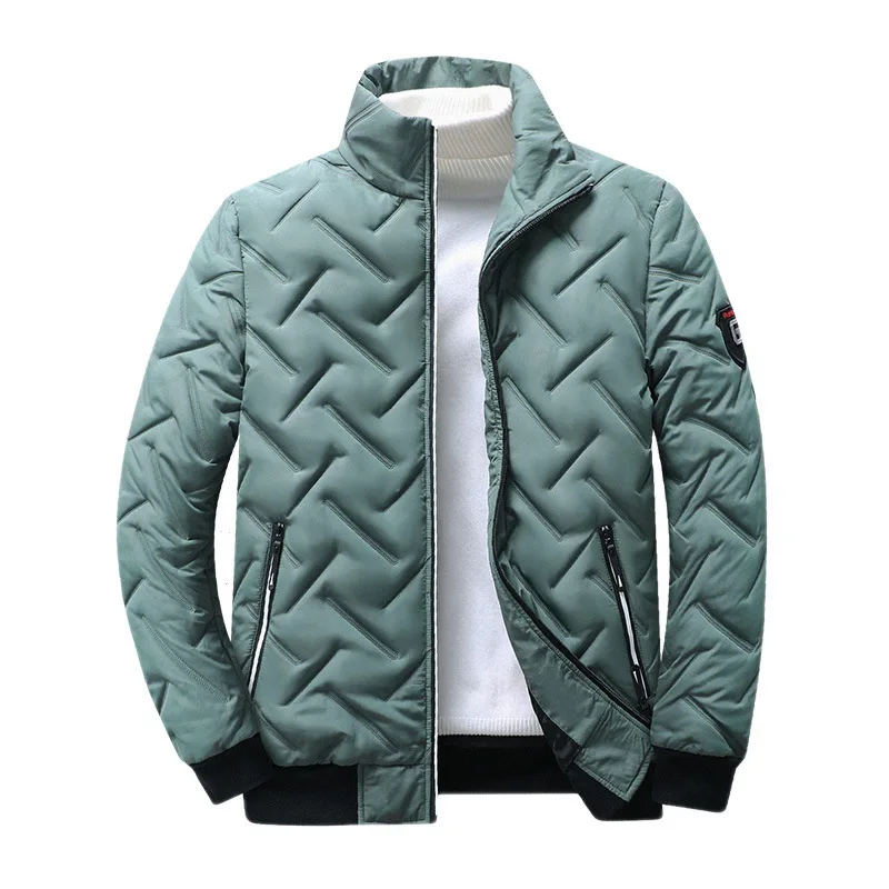 2024 Inverno Coreano Parka Giacche Lunghe Per Uomo Con Cappuccio Autunno Cotone Imbottito Giacca Parka Plus Size Piumino Uomo Abbigliamento