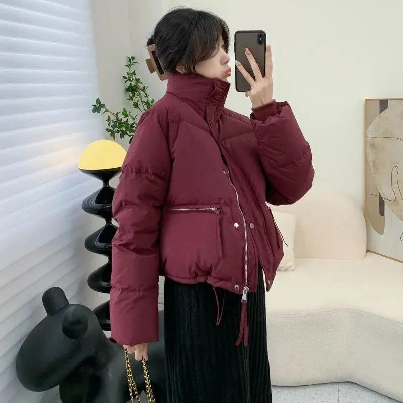 2023 Nuova Giacca Invernale Donna Parka Piumino Imbottito In Cotone Parka Donna Giacca Corta Lady Puffer Parka Warm Outwear
