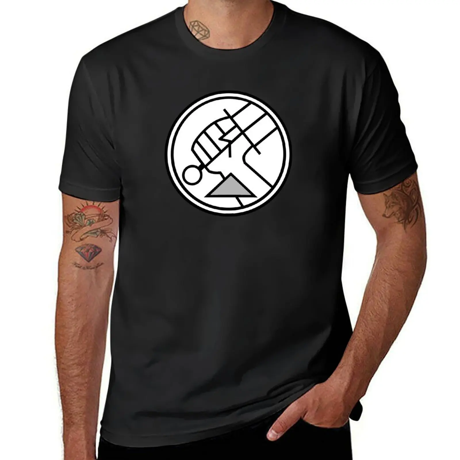 Hellboy Bprd T-Shirt Blanks Summer Top Heavyweight T-Shirt Per Uomo