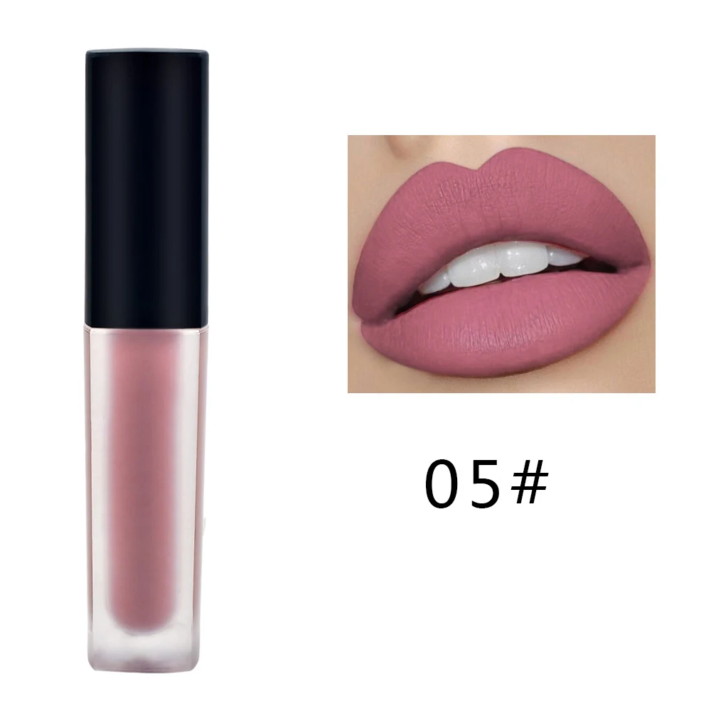 12 Colori Matte Liquid Lipstick Velvet Nude Brown Lip Glaze Long Lasting Sexy Women Lip Gloss Makeup Cosmetics