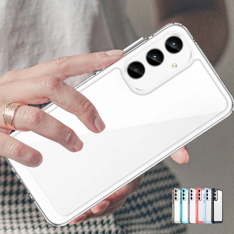 Per Samsung Galaxy A35 Custodia Cover Samsung A35 Capas Paraurti Antiurto Per Telefono Colore Trasparente Cornice Trasparente Samsung A 35 A35 5G