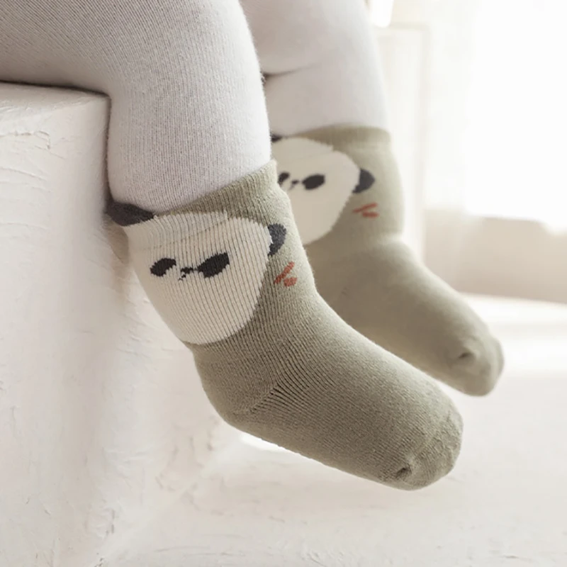 Simpatici Calzini Per Bambini In Spugna Addensata Nuovo Autunno Inverno Neonato Bambino Morbido Calzino Medio Cotone Ragazza Neonato Ragazzo Calzini D