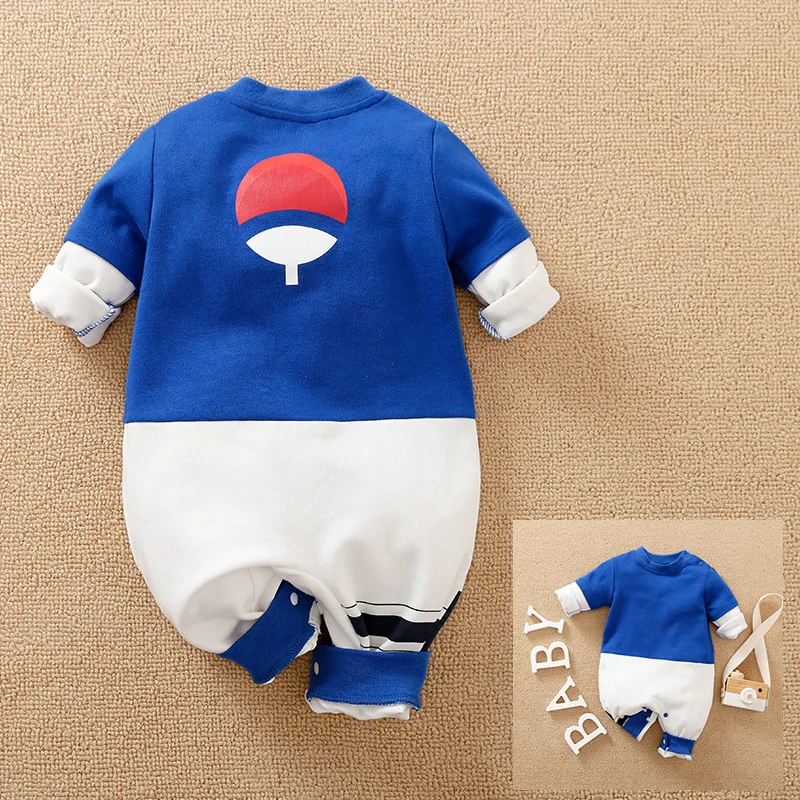Anime Sasuke Abbigliamento Cosplay Neonato Vestiti Per Bambini Tute Pagliaccetto Tutina Tuta Outfit Bambini Costume Di Halloween