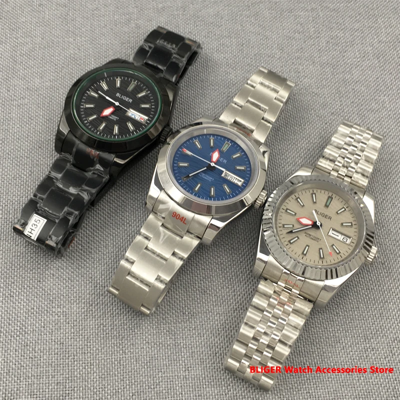 Bliger Impermeabile Nh35A Pt5000 Nero 40Mm Orologio Da Uomo Automatico Design Pagani Orologio Meccanico