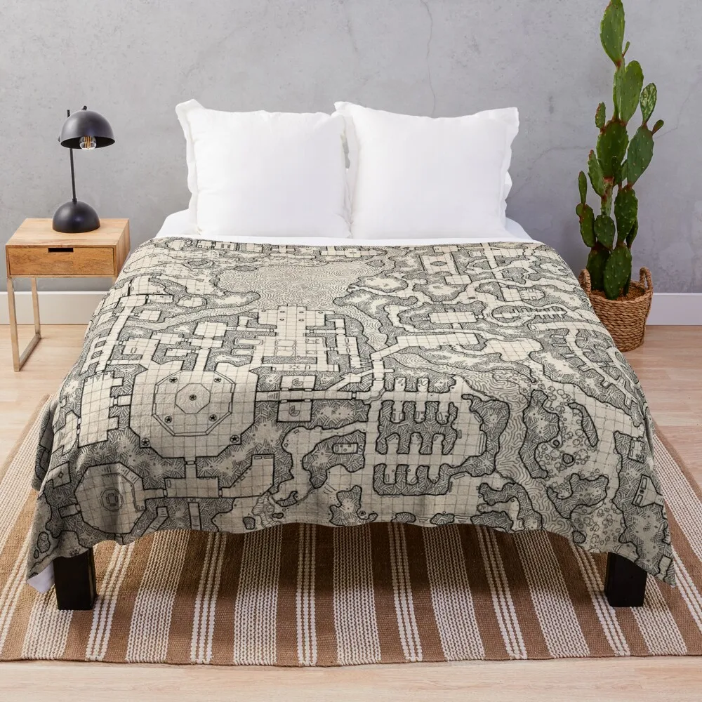 The Winter Tombs - A Massive Dungeon Complex Di Dyson Logos Throw Coperta Tessuto Di Flanella Regalo Personalizzato Sacco A Pelo Coperte