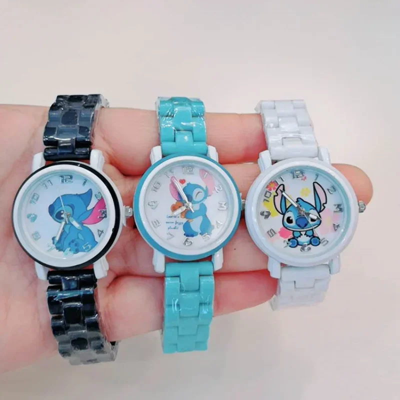 Disney New Stitch Kids Cartoon Watches Kids Student Fashion Kids Orologi Ragazzi E Ragazze Orologi Impermeabili Regali Giocattolo
